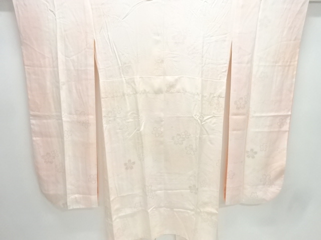 桜模様織出し単衣振袖用長襦袢